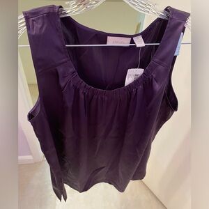 Chico’s Gorgeous Gathers Tank - Wild Grape( Size 3 (Chico’s sizing); Plystr/Spdx